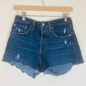 Levi’s button fly 501 denim shorts. Size 26